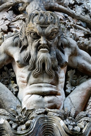 Tritón, Palacio da Pena, Sintra (diciembre 2009)