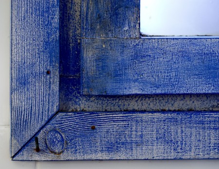 Azul, marco de ventana. (julio 2009)