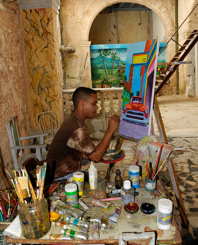 Pintor de La Habana (abril 2010)