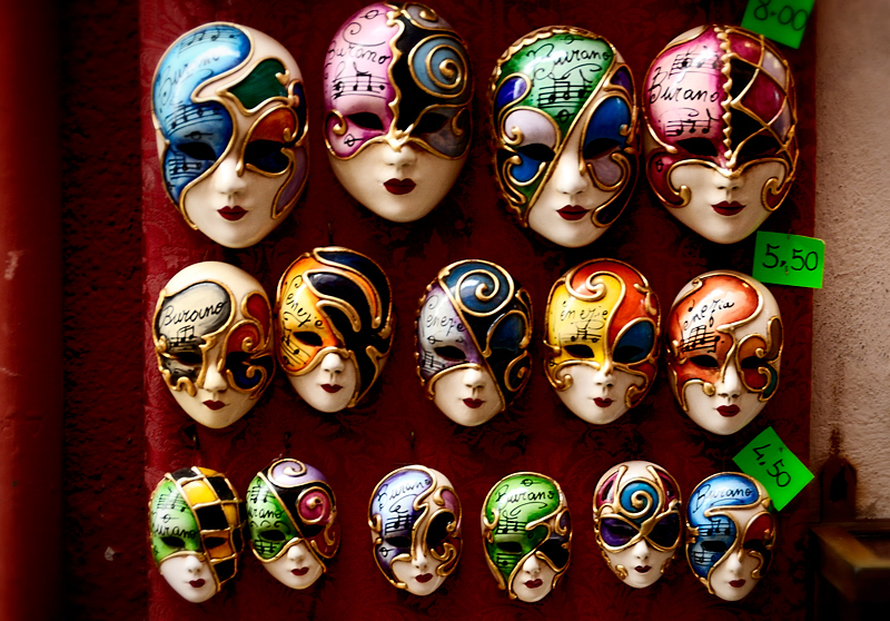 Máscaras, Isa de Burano. Enero 2011