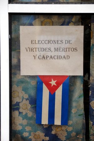 Cartel "electoral" Cienfuegos, Cuba 2010