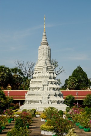 Estupa, Palacio Real. Phnom Penh, abril 2011