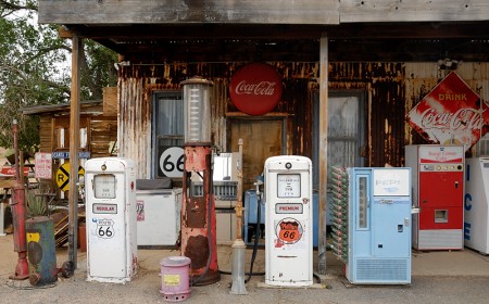 Vieja gasolinera, Arizona julio 2012