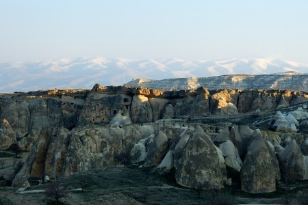 Paisaje de Capadocia desde el globo, marzo 2013