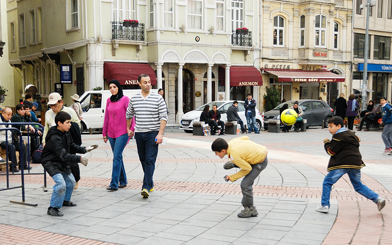 Escena callejera, Estambul marzo 2013