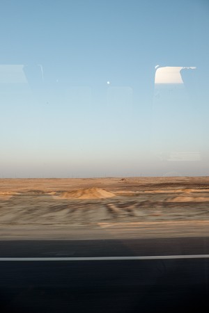 Carretera del desierto, Asuán, enero 2015
