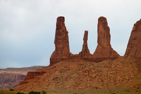 Las tres hermanas, Monument Valley, junio 2016