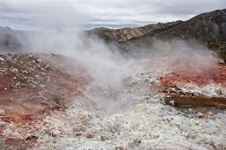 Geotermia Landmannalaugar. Islandia agosto 2018