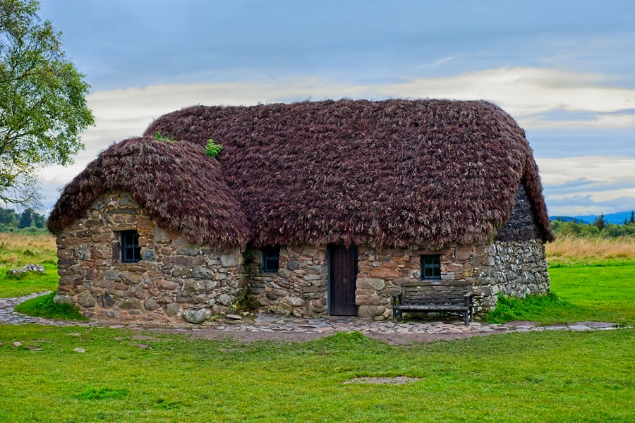 Leanach Cottage, Culloden Battlefield, septiembre 2019