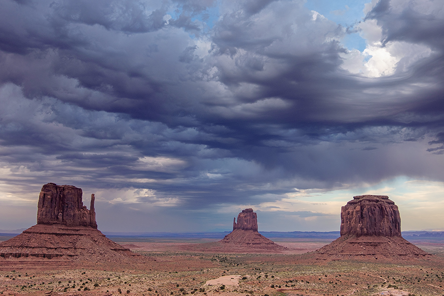 Nubes del oeste, Monument Valley junio 2016