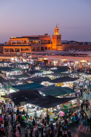 Jemaa el-Fna, Marrakech, marzo 2025