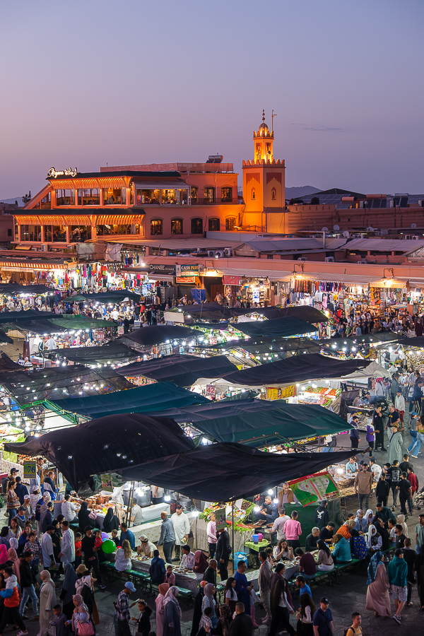 Jemaa el-Fna, Marrakech, marzo 2025
