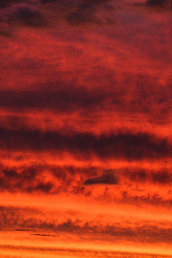 Atardecer rojo, Madrid septiembre 2025