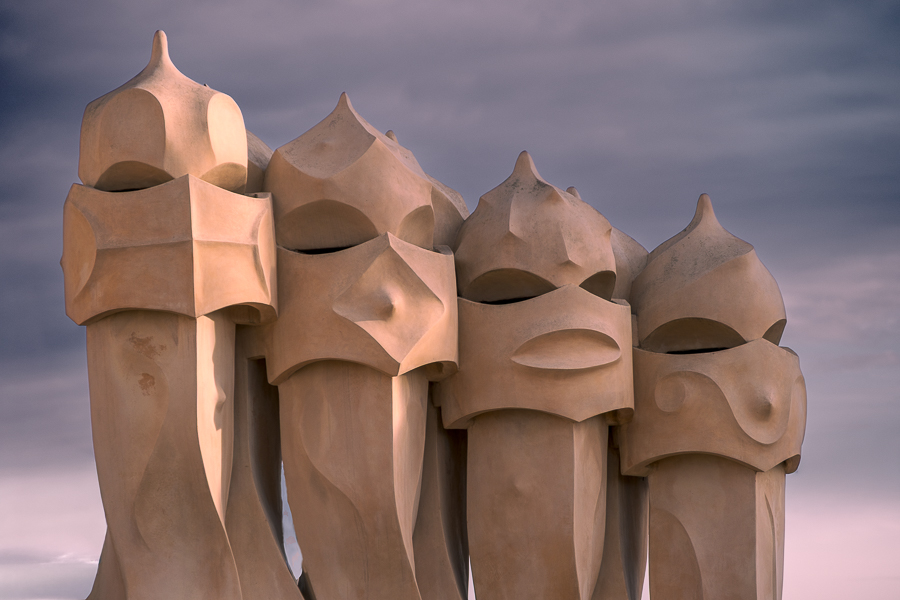 Chimeneas Casa Milá, Barcelona, enero 2026