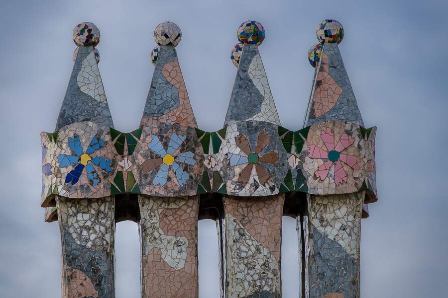 Chimeneas Casa Batlló, Barcelona, enero 2026